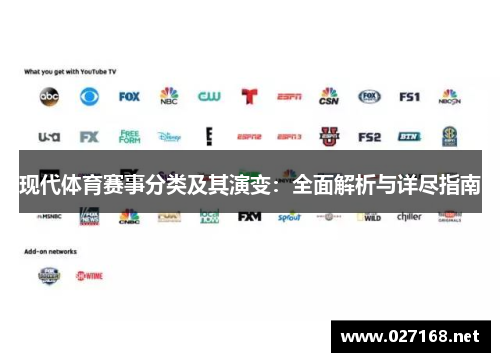 现代体育赛事分类及其演变:全面解析与详尽指南 现代体育赛事分类及其演变:全面解析与详尽指南